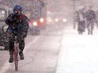 bici e neve