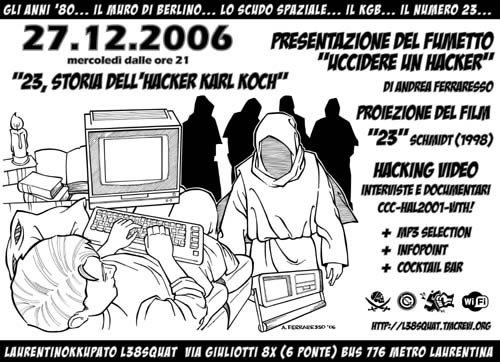 20061227 - F-HackLab - Presentazione del fumetto "Uccidere un Hacker"