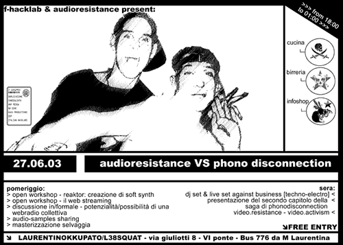 audio resistance vs. phono disconnection