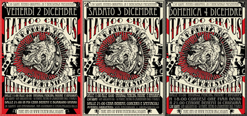 tatto circus 2011 / presso Laurentino Occupato, Zk, Ateneo e Bencivenga