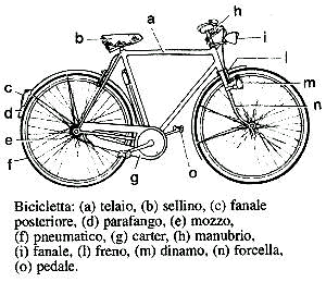 schema bicicletta