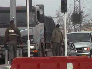 checkpoint israeliano - Betlemme