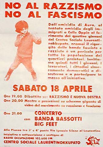 19920418 - No Al Razzismo, No Al Fascismo - Concerto