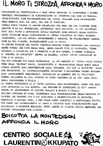 19920500 - Affonda il Moro - Boicottaggio Montedison