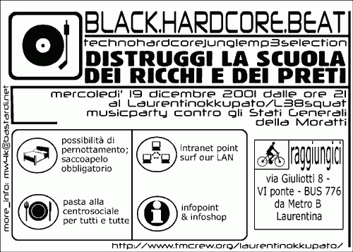 20011218 - Distruggi la Scuola dei Ricchi e dei Preti