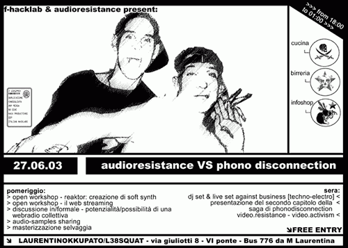 20030627 - Audioresistance Vs Phonodisconnection