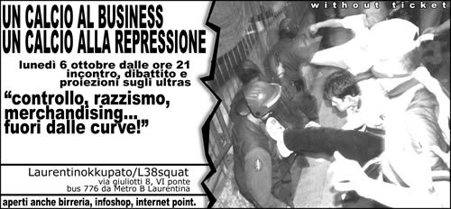 20031006 - Un Calcio al Business, Un Calcio alla Repressione