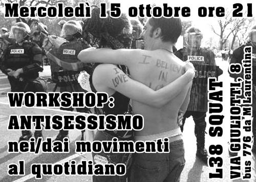 20031015 - Workshop Antisessismo nei Movimenti e nel Quotidiano