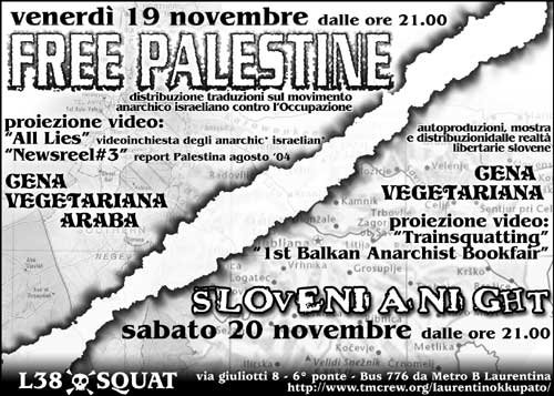 20041120 - No Border Day - Incontro con realtà anarchiche da israele e dalla slovenia