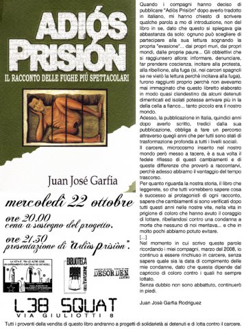 20081022 - Presentazione di "Adios Prison"