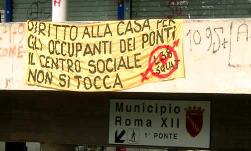 manifestazione al XII municipio il 24.9.2004