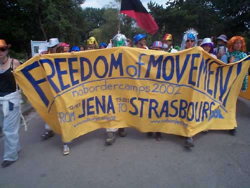 No border camp Strasbourg